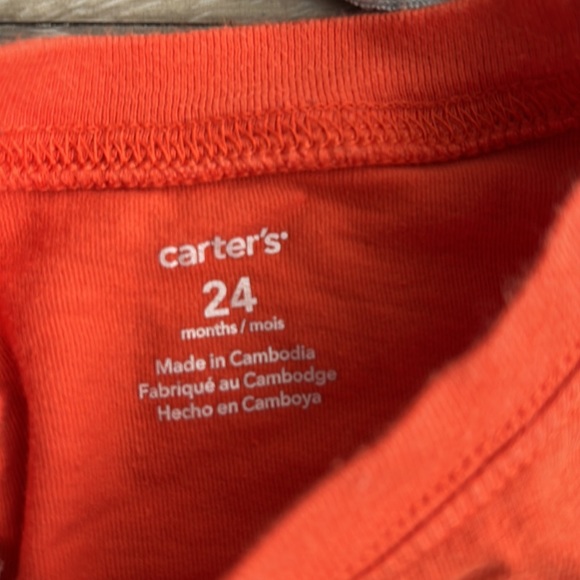 Lot of 5 boys long sleeve tees shirts, Santa, Penguin, t-Rex, alligator size 24m - Picture 10 of 11